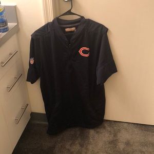 Chicago Bears Team Issued Short Sleeve 1/4 Zip